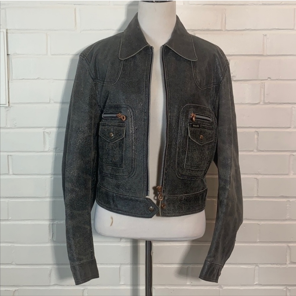 Diesel Leather Jacket - Picture 3 of 9